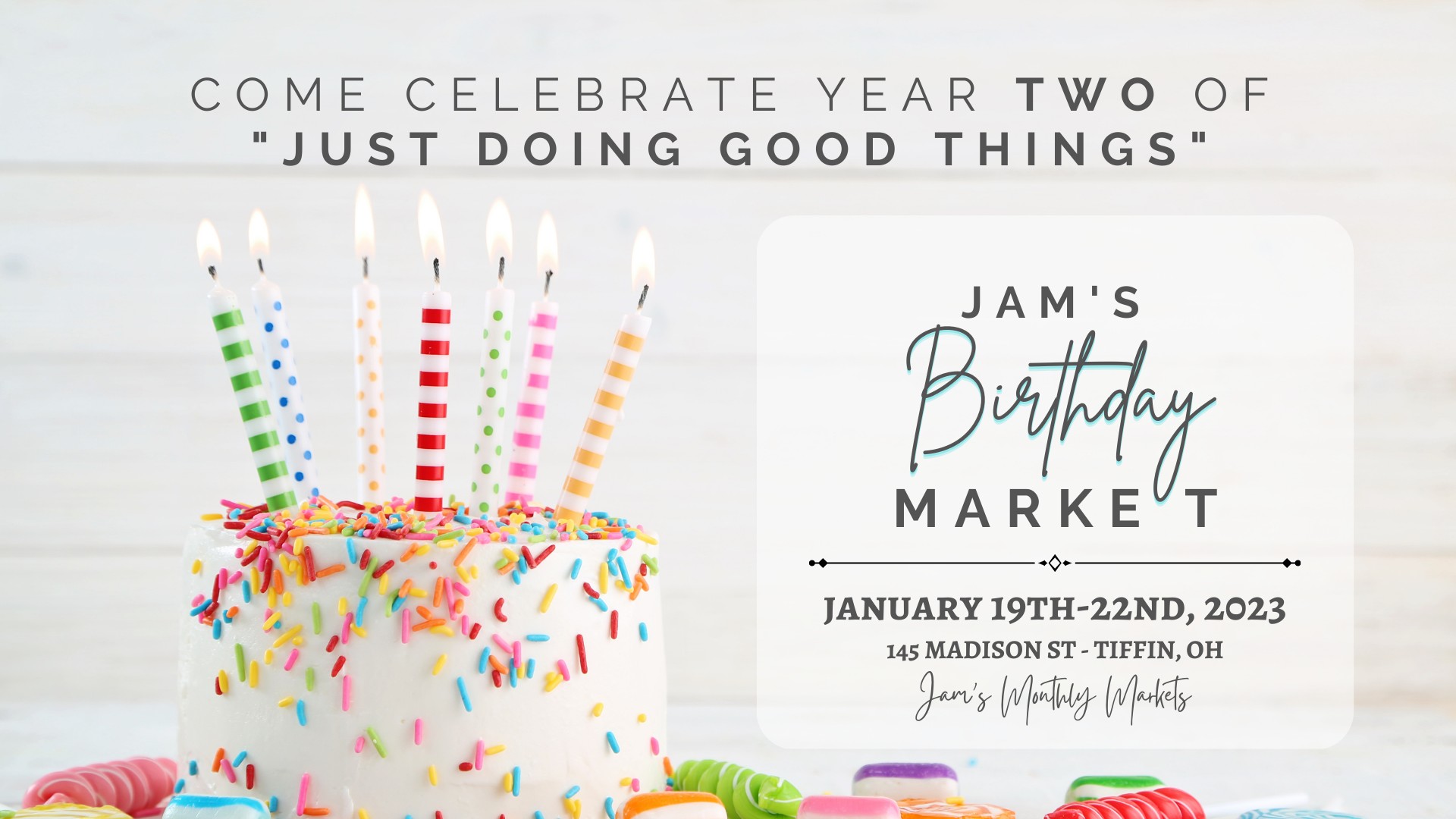 JAM's Monthly Markets | JAM's Birthday Market