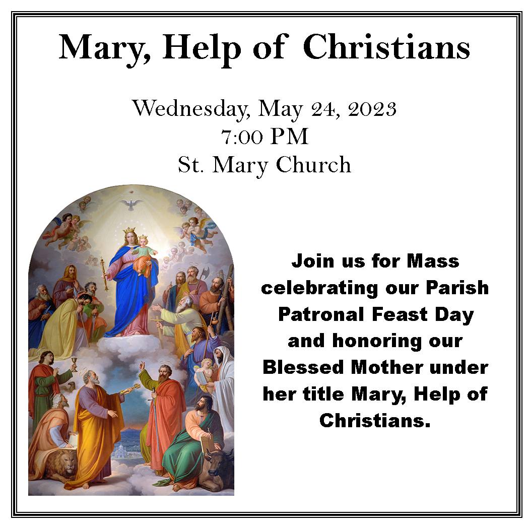 Feast of Mary, Help of Christians (Parish Feast Day)