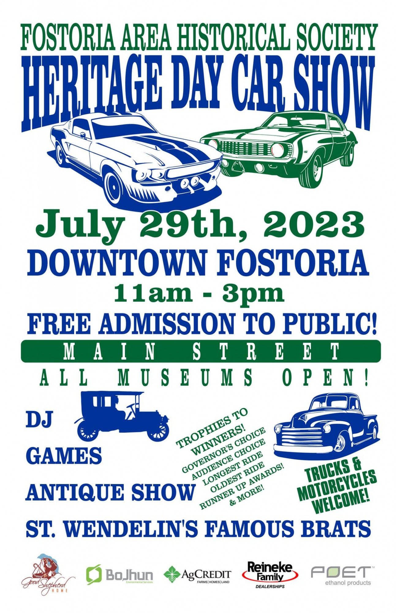 Fostoria Area Historical Society Heritage Day Car Show & St. Wendelin Mini Fest
