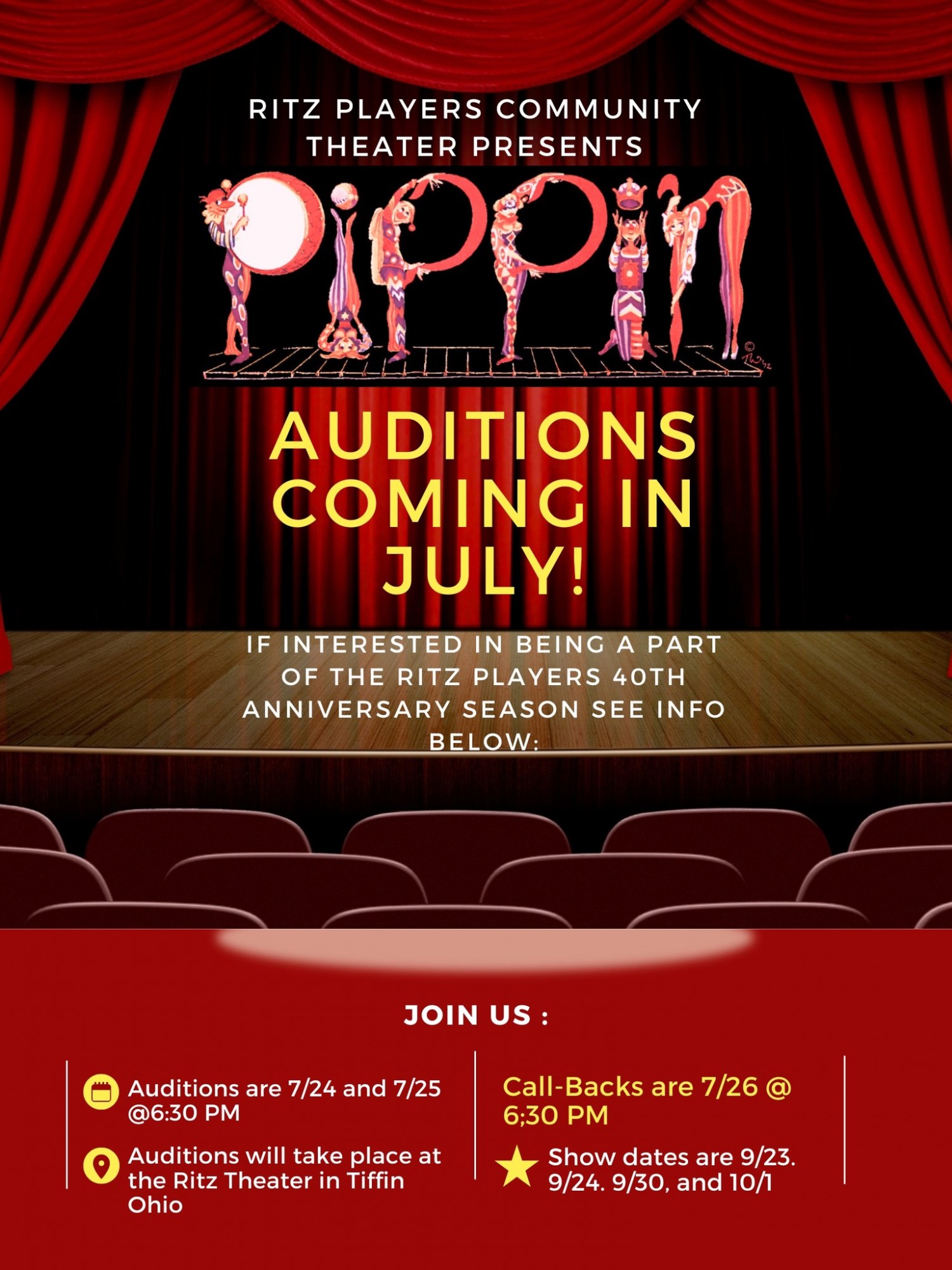 The Ritz Players | Pippin Audition