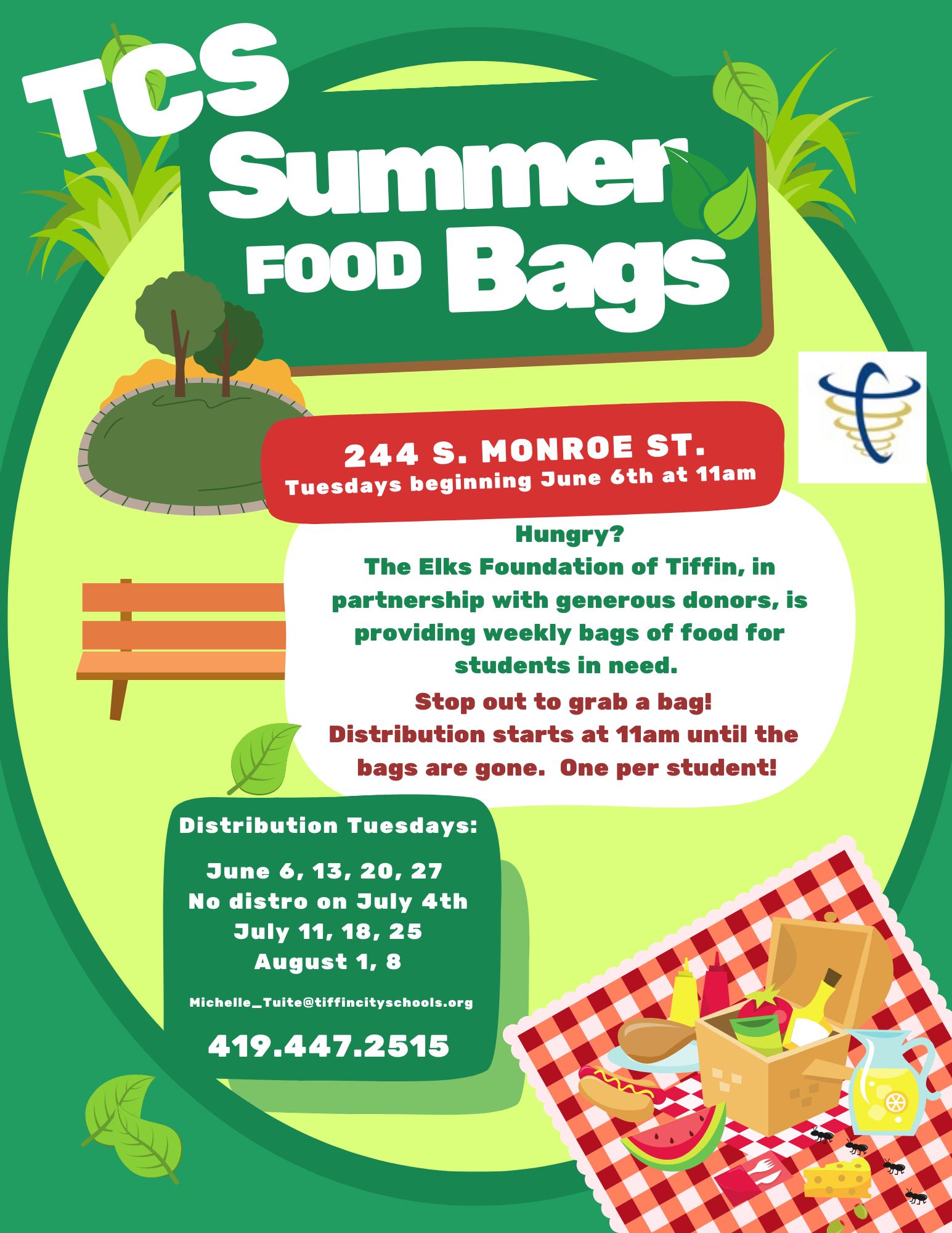 TCS Summer Food Bags
