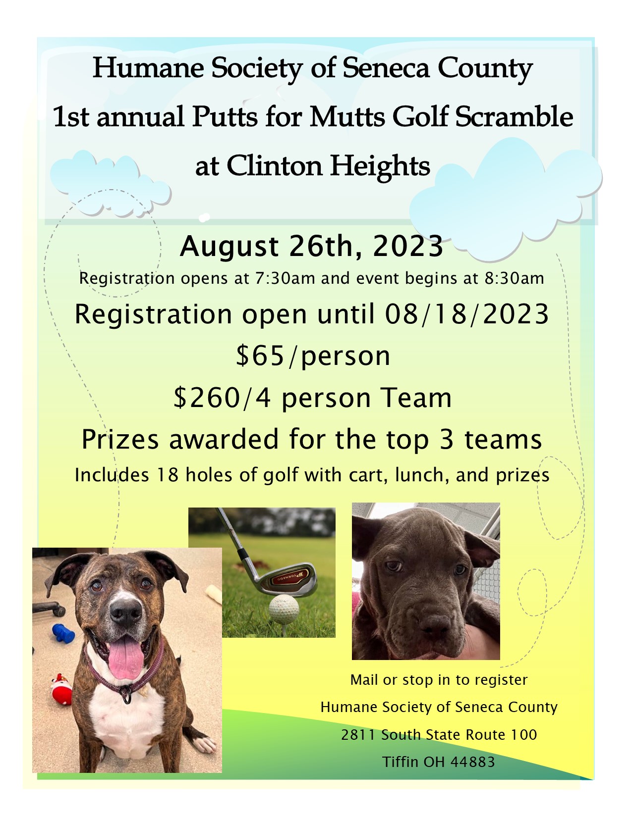 1st Annual Putts for Mutts Golf Scramble