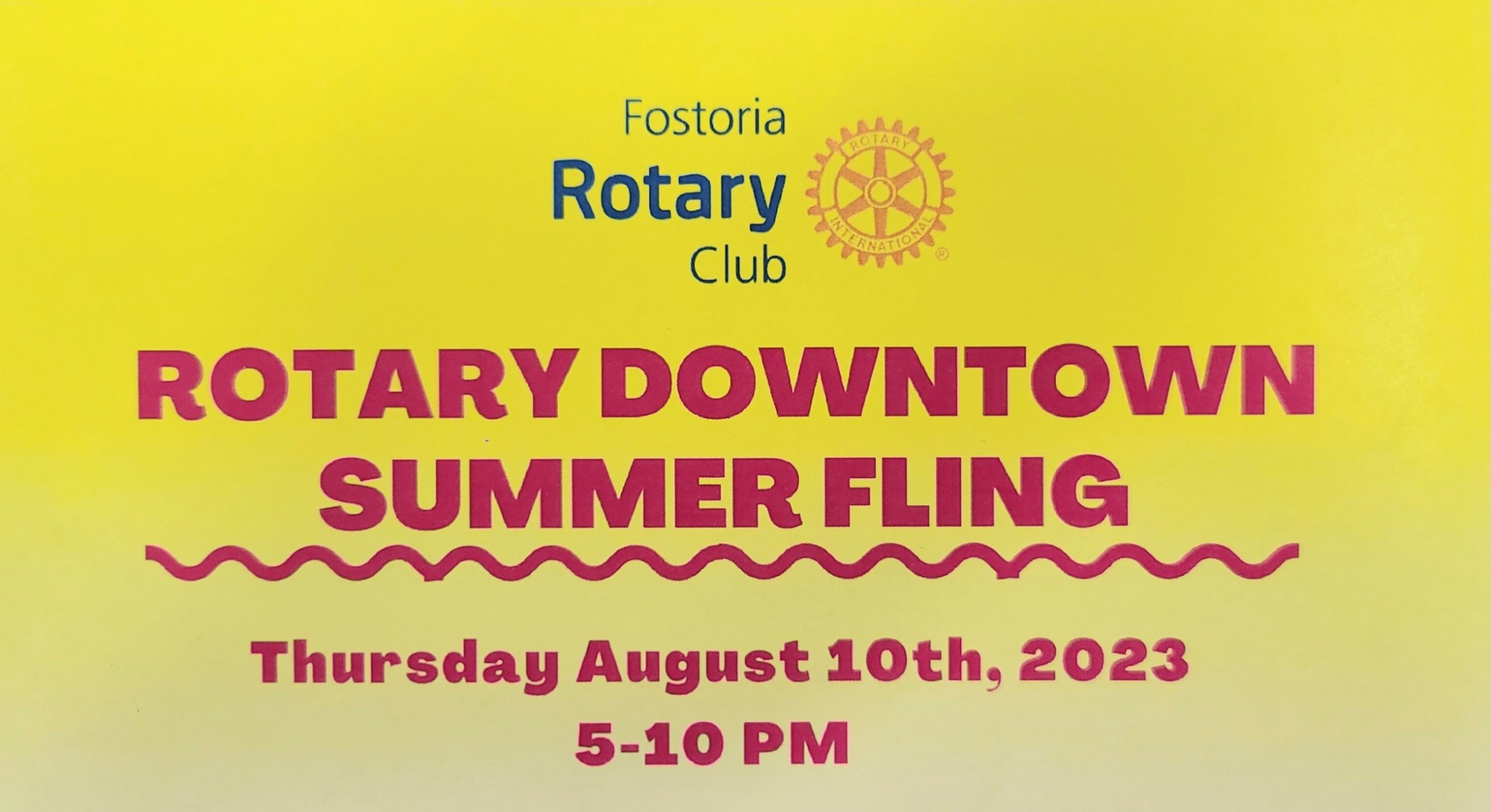 2nd Annual Rotary Downtown Summer Fling