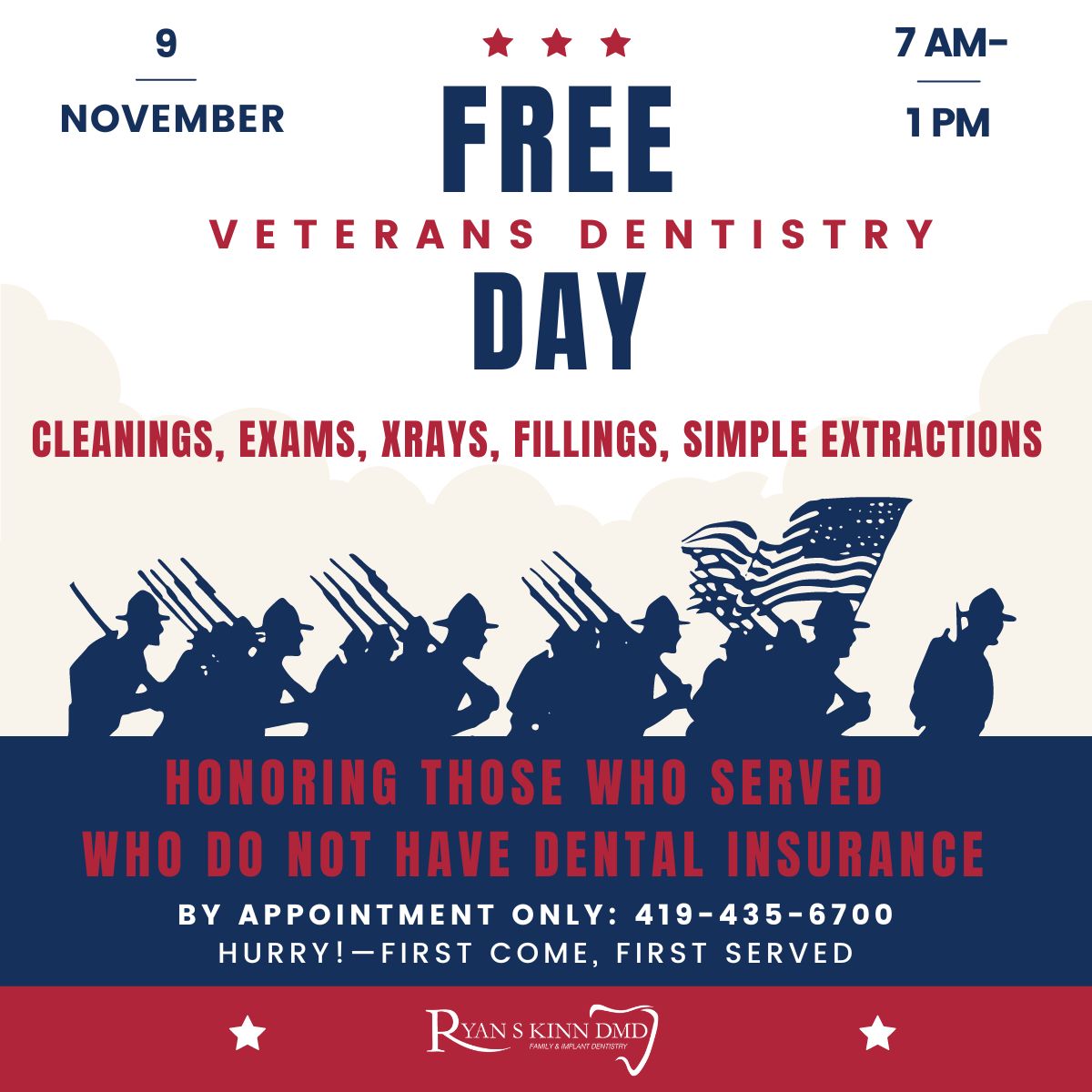 Free Veterans Day Dentistry