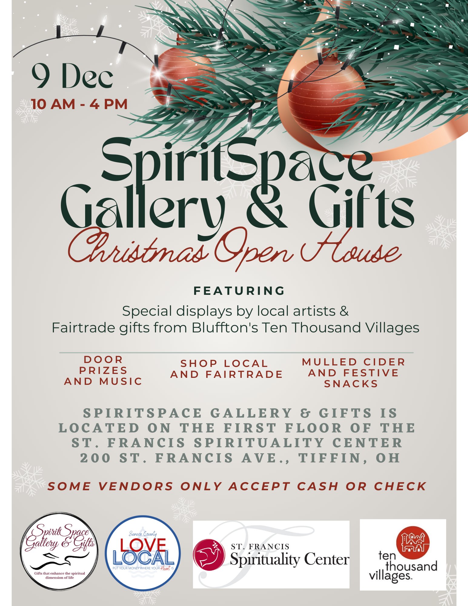 SpiritSpace Gallery & Gifts Christmas Open House