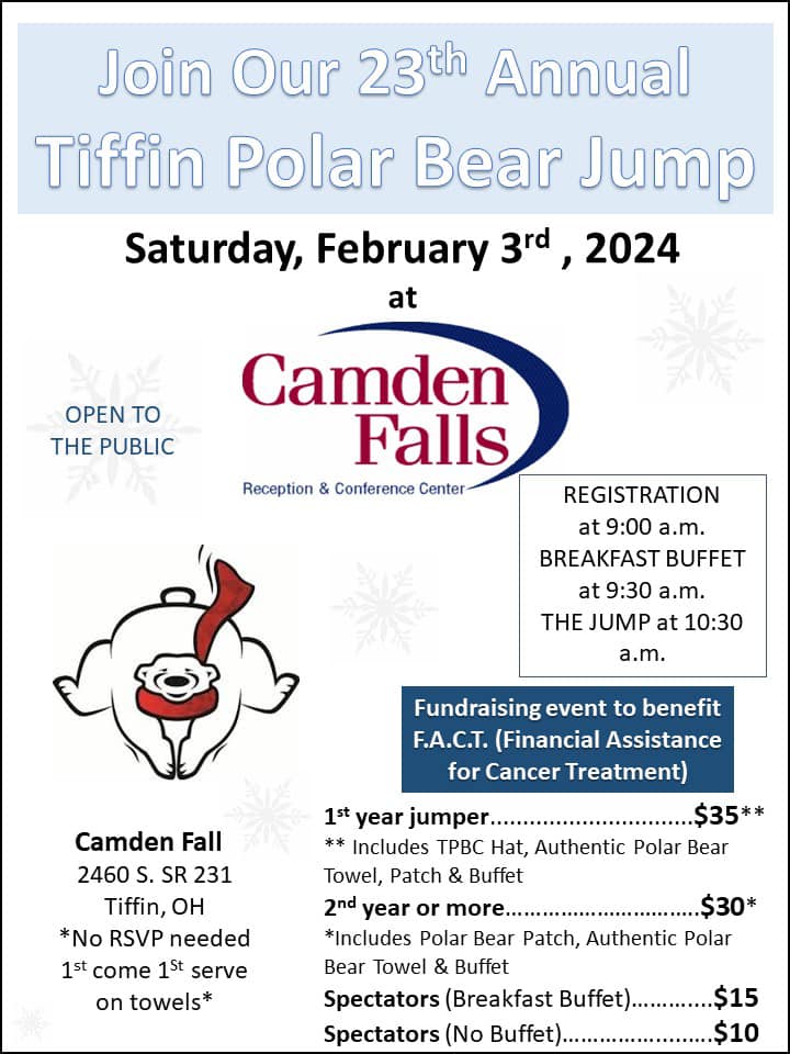 23rd Annual Tiffin Polar Bear Jump