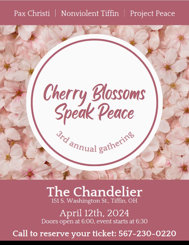 Cherry Blossoms Speak Peace