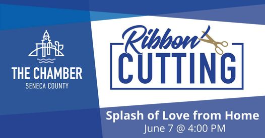 Ribbon Cutting Splash of Love from Home