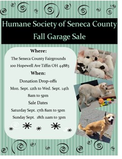 Humane Society of Seneca County Fall Garage Sale