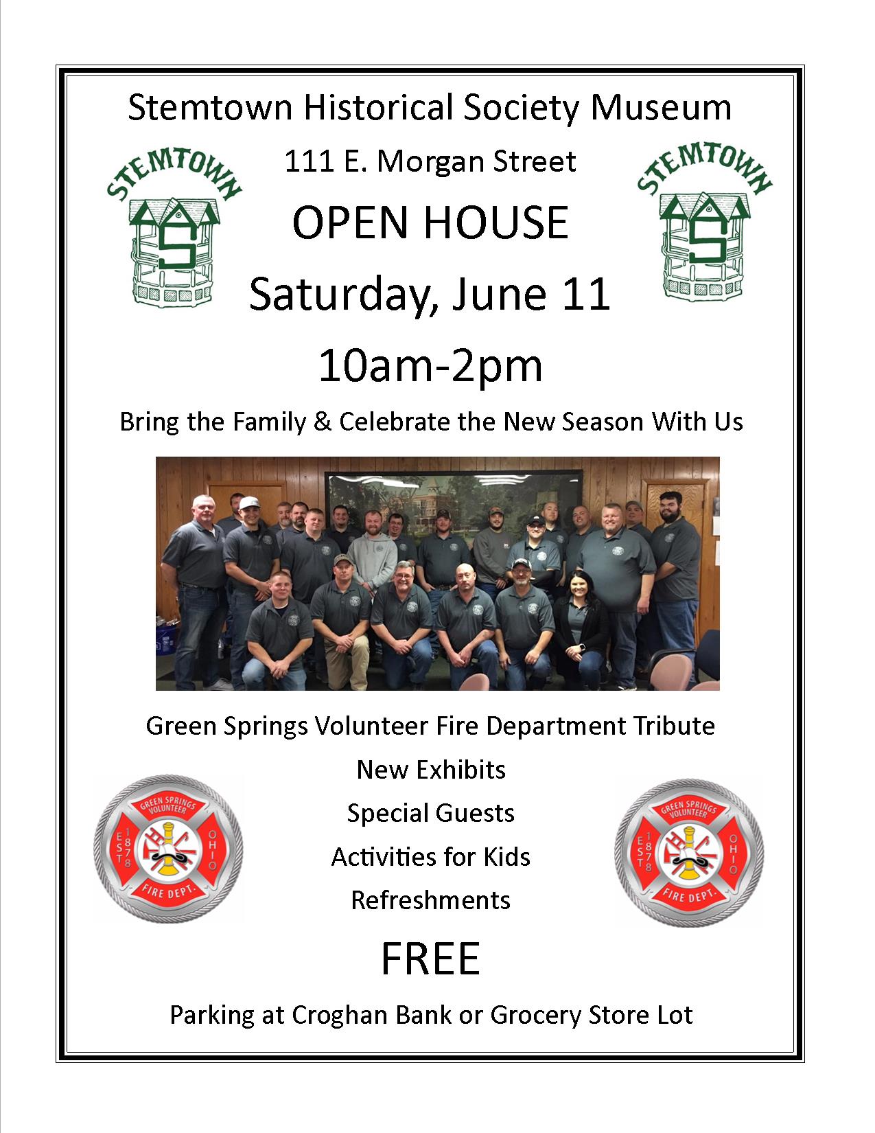 Stemtown Museum Open House with the Green Springs Volunteer Fire Department