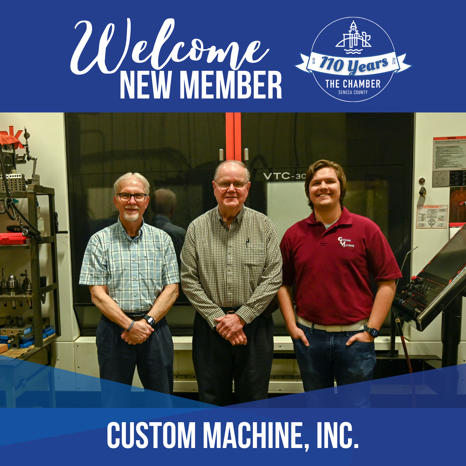 New Member: Custom Machine, Inc.