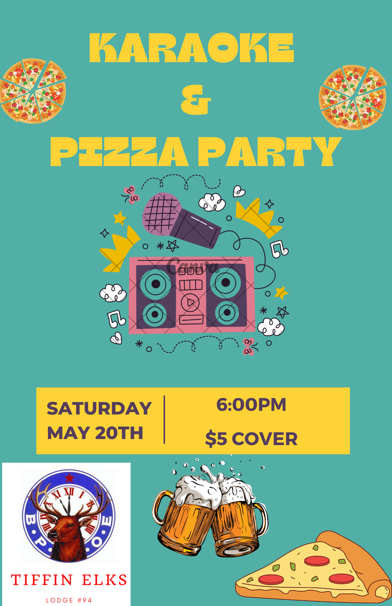 Karaoke & Pizza Party