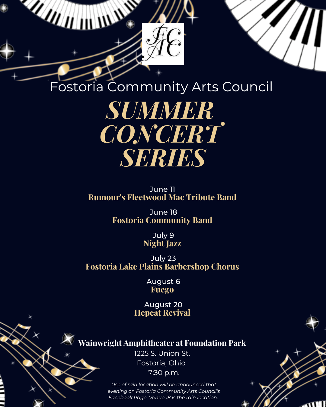 FCAC Summer Concert Series -  Fostoria Lake Plains Barbershop Chorus