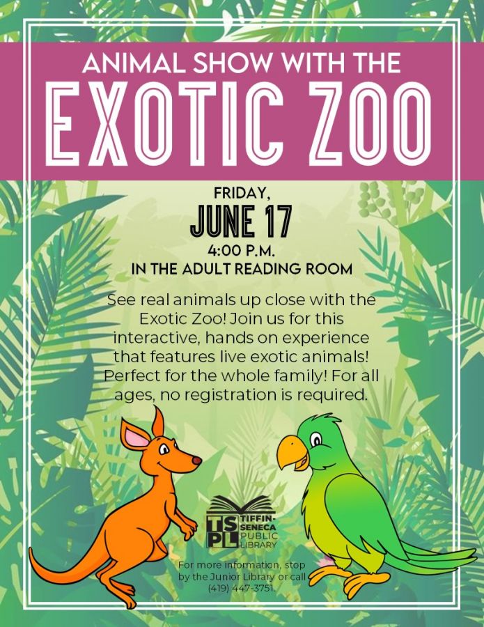 Summer Reading Program Event | Animal Show with the Exotic Zoo 