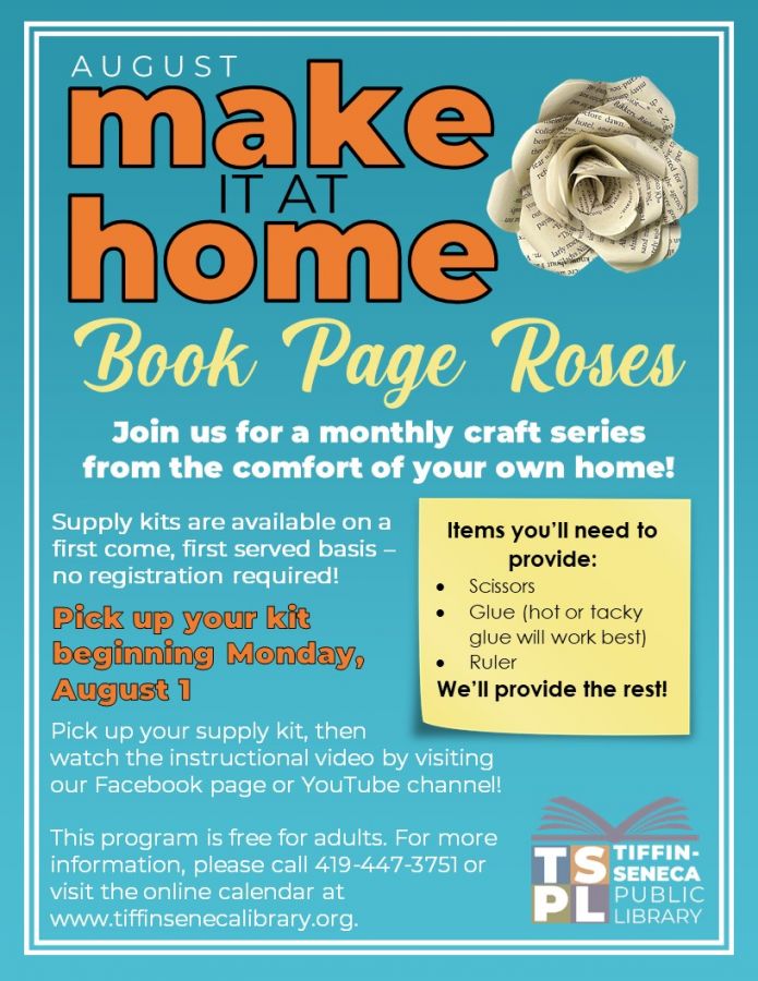 Make It At Home: Book Page Roses