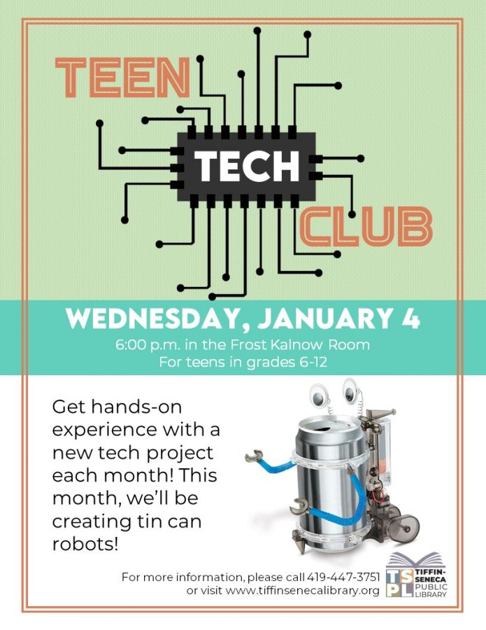 Teen Tech Club: Tin Can Robots