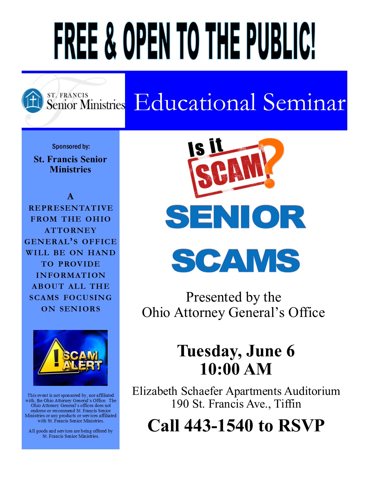 Educational Seminar: Is it a Scam?