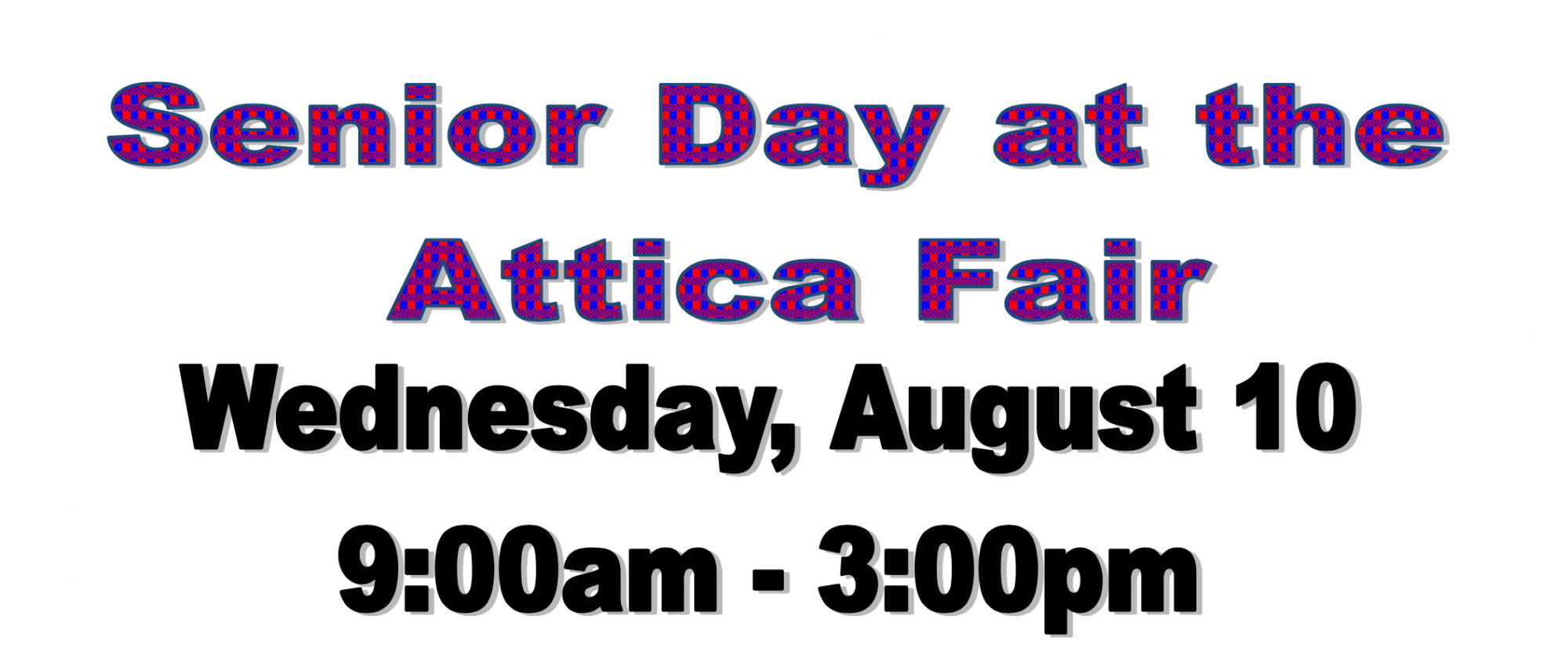 Senior Day at the Attica Fair