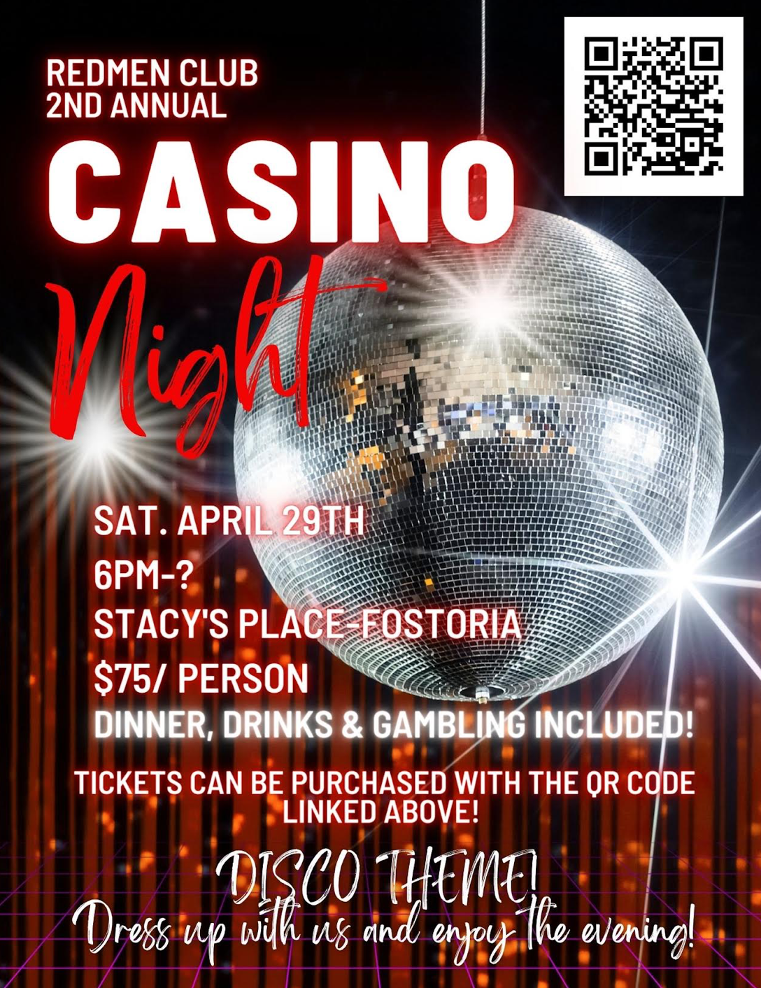 Fostoria Redmen Club 2nd Annual Casino Night 