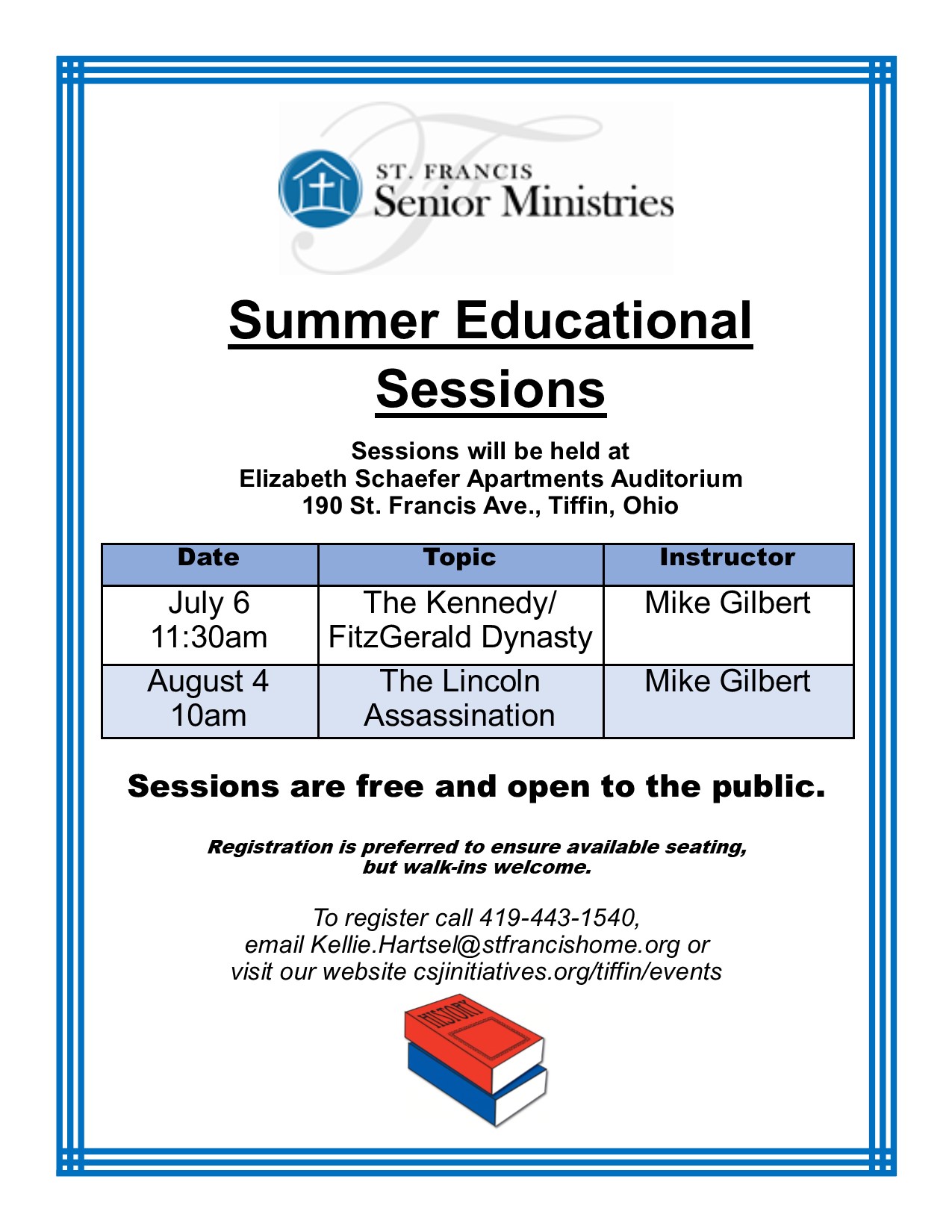 St. Francis Summer Educational Sessions | The Lincoln Assassination