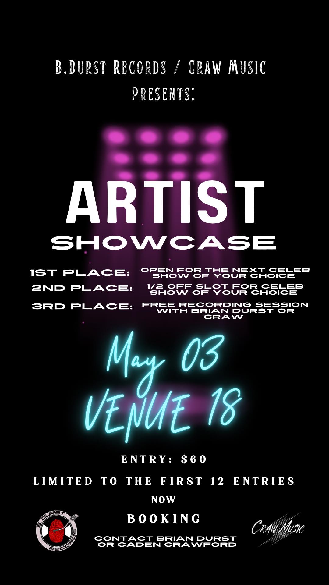 Artist Showcase at Venue 18